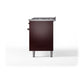 ILVE Nostalgie II 60-Inch Dual Fuel Range with 9 Sealed Burners + Griddle, 5.8 cu. ft. Oven, Burgundy with Burnished Trim, Liquid Propane, Solid Door, UN60FQNMPBUBLP