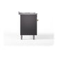 ILVE Nostalgie II 60-Inch Dual Fuel Range with 9 Sealed Burners + Griddle, 5.8 cu. ft. Oven, Graphite Matte with Brass Trim, Natural Gas, Solid Door, UN60FQNMPMGG