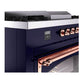 ILVE Nostalgie II 60-Inch Dual Fuel Range with 7 Sealed Burners + Griddle + French Top, 5.8 cu. ft. Oven, Midnight Blue with Copper Trim, Natural Gas, Triple Glass Door, UN60FSNMPMBP