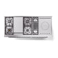 ILVE Nostalgie II 60-Inch Dual Fuel Range with 7 Sealed Burners + Griddle + French Top, 5.8 cu. ft. Oven, Graphite Matte with Chrome Trim, Liquid Propane, Triple Glass Door, UN60FSNMPMGCLP