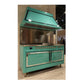 ILVE Nostalgie II 60-Inch Dual Fuel Range with 7 Sealed Burners + Griddle + French Top, 5.8 cu. ft. Oven, RAL with Chrome Trim, Natural Gas, Solid Door, UN60FSQNMPRAC