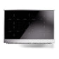 ILVE Nostalgie II 40-Inch Induction Range with 6 Induction Elements, 4.3 cu. ft. Oven, Blue Grey with Chrome Trim, Solid Door, UNDI406QNMPBGC
