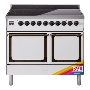 ILVE Nostalgie II 40-Inch Induction Range with 6 Induction Elements, 4.3 cu. ft. Oven, RAL with Burnished Trim, Solid Door, UNDI406QNMPRAB