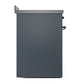 ILVE Nostalgie II 30-Inch Induction Range with 4 Induction Elements, 3.5 cu. ft. Oven, Blue Grey with Burnished Trim, Solid Door, UNI304QNMPBGB