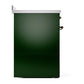 ILVE Nostalgie II 30-Inch Induction Range with 4 Induction Elements, 3.5 cu. ft. Oven, Emerald Green with Burnished Trim, Solid Door, UNI304QNMPEGB