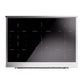 ILVE Nostalgie II 36-Inch Induction Range with 6 Induction Elements, 3.5 cu. ft. Oven, Antique White with Chrome Trim, Triple Glass Door, UNI366NMPAWC