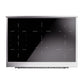 ILVE Nostalgie II 36-Inch Induction Range with 6 Induction Elements, 3.5 cu. ft. Oven, Blue Grey with Chrome Trim, Triple Glass Door, UNI366NMPBGC