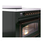ILVE Nostalgie II 36-Inch Induction Range with 6 Induction Elements, 3.5 cu. ft. Oven, Emerald Green with Burnished Trim, Triple Glass Door, UNI366NMPEGB