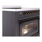 ILVE Nostalgie II 36-Inch Induction Range with 6 Induction Elements, 3.5 cu. ft. Oven, Graphite Matte with Burnished Trim, Triple Glass Door, UNI366NMPMGB