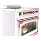 ILVE Nostalgie II 36-Inch Induction Range with 6 Induction Elements, 3.5 cu. ft. Oven, RAL with Copper Trim, Triple Glass Door, UNI366NMPRAP