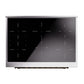 ILVE Nostalgie II 36-Inch Induction Range with 6 Induction Elements, 3.5 cu. ft. Oven, Burgundy with Burnished Trim, Solid Door, UNI366QNMPBUB