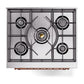 ILVE Nostalgie II 30-Inch Dual Fuel Range with 5 Sealed Burners, 4 cu. ft. Oven, Antique White with Copper Trim, Natural Gas, Triple Glass Door, UP30NMPAWP