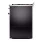 ILVE Nostalgie II 30-Inch Dual Fuel Range with 5 Sealed Burners, 4 cu. ft. Oven, Glossy Black with Chrome Trim, Liquid Propane, Triple Glass Door, UP30NMPBKCLP