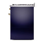 ILVE Nostalgie II 30-Inch Dual Fuel Range with 5 Sealed Burners, 4 cu. ft. Oven, Midnight Blue with Brass Trim, Liquid Propane, Triple Glass Door, UP30NMPMBGLP