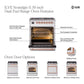 ILVE Nostalgie II 30-Inch Dual Fuel Range with 5 Sealed Burners, 4 cu. ft. Oven, White with Burnished Trim, Natural Gas, Triple Glass Door, UP30NMPWHB