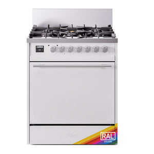 ILVE Professional Plus II 30-Inch Dual Fuel Range with 5 Sealed Burners, 4 cu. ft. Oven, RAL, Liquid Propane, Solid Door, UP30QMPRALP