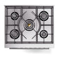 ILVE Professional Plus II 30-Inch Dual Fuel Range with 5 Sealed Burners, 4 cu. ft. Oven, White, Liquid Propane, Solid Door, UP30QMPWHLP