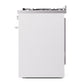 ILVE Professional Plus II 30-Inch Dual Fuel Range with 5 Sealed Burners, 4 cu. ft. Oven, White, Natural Gas, Solid Door, UP30QMPWH
