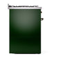 ILVE Nostalgie II 30-Inch Dual Fuel Range with 5 Sealed Burners, 4 cu. ft. Oven, Emerald Green with Burnished Trim, Liquid Propane, Solid Door, UP30QNMPEGBLP