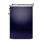 ILVE Nostalgie II 30-Inch Dual Fuel Range with 5 Sealed Burners, 4 cu. ft. Oven, Midnight Blue with Chrome Trim, Liquid Propane, Solid Door, UP30QNMPMBCLP