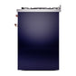 ILVE Nostalgie II 30-Inch Dual Fuel Range with 5 Sealed Burners, 4 cu. ft. Oven, Midnight Blue with Copper Trim, Natural Gas, Solid Door, UP30QNMPMBP