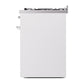 ILVE Nostalgie II 30-Inch Dual Fuel Range with 5 Sealed Burners, 4 cu. ft. Oven, White with Chrome Trim, Liquid Propane, Solid Door, UP30QNMPWHCLP
