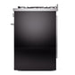 ILVE Professional Plus II 30-Inch Dual Fuel Range with 5 Sealed Burners, 4 cu. ft. Oven, Glossy Black, Natural Gas, Triple Glass Door, UP30WMPBK