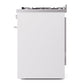ILVE Professional Plus II 30-Inch Dual Fuel Range with 5 Sealed Burners, 4 cu. ft. Oven, White, Natural Gas, Triple Glass Door, UP30WMPWH