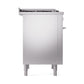 ILVE Professional Plus II 36-Inch Dual Fuel Range with 6 Sealed Burners + Griddle, 3.5 cu. ft. Oven, Stainless Steel, Natural Gas, Solid Door, UP36FQMPSS