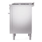 ILVE Professional Plus II 36-Inch Dual Fuel Range with 6 Sealed Burners + Griddle, 3.5 cu. ft. Oven, Stainless Steel, Natural Gas, Triple Glass Door, UP36FWMPSS