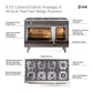 ILVE Nostalgie II 48-Inch Dual Fuel Range with 8 Sealed Burners, 5.02 cu. ft. Oven, White with Brass Trim, Natural Gas, Triple Glass Door, UP488NMPWHG