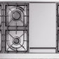 ILVE Nostalgie II 48" Dual Fuel Propane Gas Range in Blue Grey with Bronze Trim, UP48FNMPBGBLP