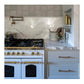 ILVE Nostalgie II 48-Inch Dual Fuel Range with 8 Sealed Burners + Griddle, 5.02 cu. ft. Oven, White with Brass Trim, Liquid Propane, Triple Glass Door, UP48FNMPWHGLP