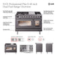 ILVE Professional Plus II 48-Inch Dual Fuel Range with 8 Sealed Burners + Griddle, 5.02 cu. ft. Oven, Graphite Matte, Liquid Propane, Solid Door, UP48FQMPMGLP