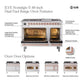 ILVE Nostalgie II 48-Inch Dual Fuel Range with 8 Sealed Burners + Griddle, 5.02 cu. ft. Oven, Graphite Matte with Brass Trim, Liquid Propane, Solid Door, UP48FQNMPMGGLP