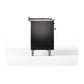 ILVE Nostalgie II 48-Inch Dual Fuel Range with 5 Sealed Burners + Griddle + French Top, 5.02 cu. ft. Oven, Glossy Black with Chrome Trim, Natural Gas, Triple Glass Door, UP48FSNMPBKC