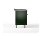 ILVE Nostalgie II 48-Inch Dual Fuel Range with 5 Sealed Burners + Griddle + French Top, 5.02 cu. ft. Oven, Emerald Green with Brass Trim, Natural Gas, Triple Glass Door, UP48FSNMPEGG