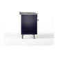 ILVE Nostalgie II 48-Inch Dual Fuel Range with 5 Sealed Burners + Griddle + French Top, 5.02 cu. ft. Oven, Midnight Blue with Chrome Trim, Natural Gas, Triple Glass Door, UP48FSNMPMBC