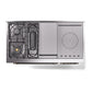 ILVE Nostalgie II 48-Inch Dual Fuel Range with 5 Sealed Burners + Griddle + French Top, 5.02 cu. ft. Oven, White with Burnished Trim, Natural Gas, Triple Glass Door, UP48FSNMPWHB