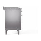 ILVE Professional Plus II 48-Inch Dual Fuel Range with 5 Sealed Burners + Griddle + French Top, 5.02 cu. ft. Oven, Stainless Steel, Natural Gas, Solid Door, UP48FSQMPSS