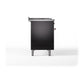 ILVE Nostalgie II 48-Inch Dual Fuel Range with 5 Sealed Burners + Griddle + French Top, 5.02 cu. ft. Oven, Glossy Black with Copper Trim, Natural Gas, Solid Door, UP48FSQNMPBKP
