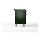 ILVE Nostalgie II 48-Inch Dual Fuel Range with 5 Sealed Burners + Griddle + French Top, 5.02 cu. ft. Oven, Emerald Green with Burnished Trim, Liquid Propane, Solid Door, UP48FSQNMPEGBLP