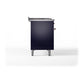 ILVE Nostalgie II 48-Inch Dual Fuel Range with 5 Sealed Burners + Griddle + French Top, 5.02 cu. ft. Oven, Midnight Blue with Copper Trim, Liquid Propane, Solid Door, UP48FSQNMPMBPLP