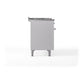 ILVE Nostalgie II 48-Inch Dual Fuel Range with 5 Sealed Burners + Griddle + French Top, 5.02 cu. ft. Oven, White with Chrome Trim, Liquid Propane, Solid Door, UP48FSQNMPWHCLP
