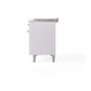 ILVE Nostalgie II 48-Inch Dual Fuel Range with 5 Sealed Burners + Griddle + French Top, 5.02 cu. ft. Oven, White with Chrome Trim, Liquid Propane, Solid Door, UP48FSQNMPWHCLP