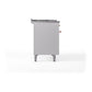 ILVE Nostalgie II 48-Inch Dual Fuel Range with 5 Sealed Burners + Griddle + French Top, 5.02 cu. ft. Oven, White with Copper Trim, Natural Gas, Solid Door, UP48FSQNMPWHP