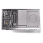 ILVE Professional Plus II 48-Inch Dual Fuel Range with 5 Sealed Burners + Griddle + French Top, 5.02 cu. ft. Oven, Blue Grey, Natural Gas, Triple Glass Door, UP48FSWMPBG