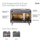 ILVE Professional Plus II 48-Inch Dual Fuel Range with 5 Sealed Burners + Griddle + French Top, 5.02 cu. ft. Oven, Graphite Matte, Liquid Propane, Triple Glass Door, UP48FSWMPMGLP