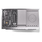 ILVE Professional Plus II 48-Inch Dual Fuel Range with 5 Sealed Burners + Griddle + French Top, 5.02 cu. ft. Oven, Stainless Steel, Natural Gas, Triple Glass Door, UP48FSWMPSS