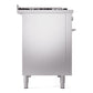 ILVE Professional Plus II 48-Inch Dual Fuel Range with 8 Sealed Burners + Griddle, 5.02 cu. ft. Oven, Stainless Steel, Liquid Propane, Triple Glass Door, UP48FWMPSSLP